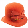 Sombrero Cloche 100 lana TK510 lazo