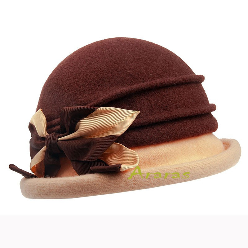 Sombrero lana bicolor Omosien