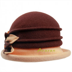 Sombrero lana bicolor Omosino