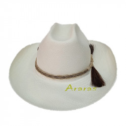 Sombrero Panamá Cowboy cinturón de crin