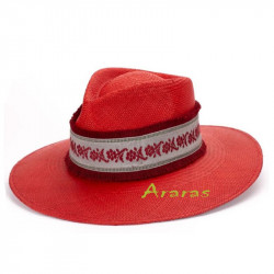 Sombrero Panamá FR Sandi rojo