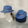 Sombrero Panamá Borsalino Marchio 0228 azul