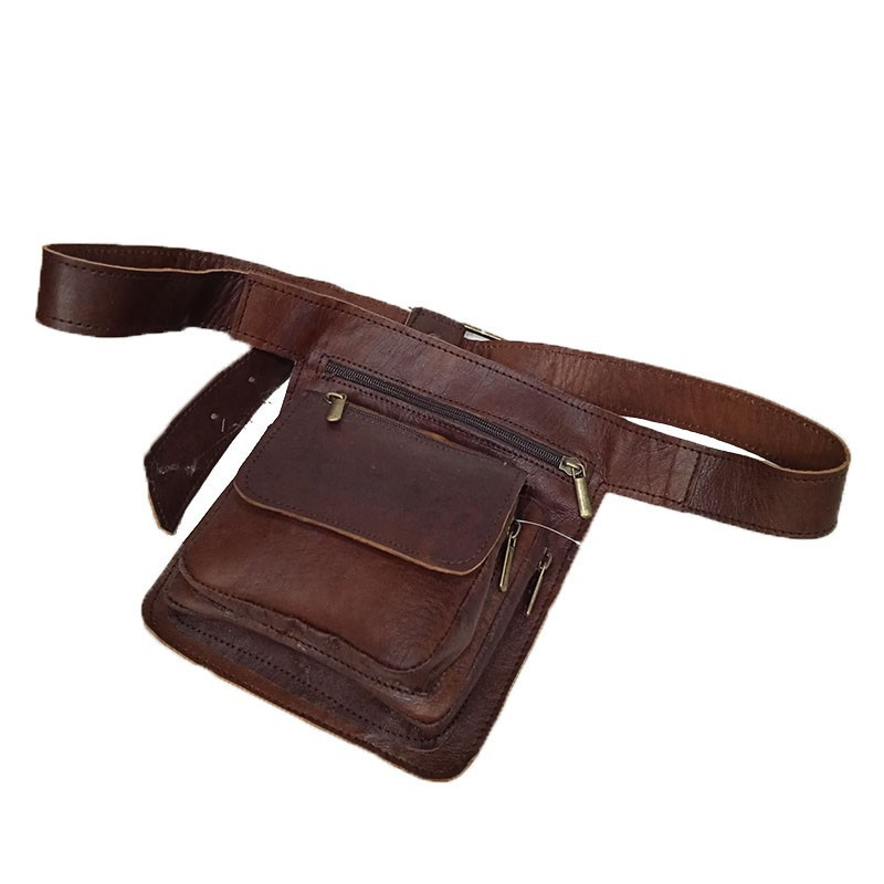 Riñonera cuero cuadrada