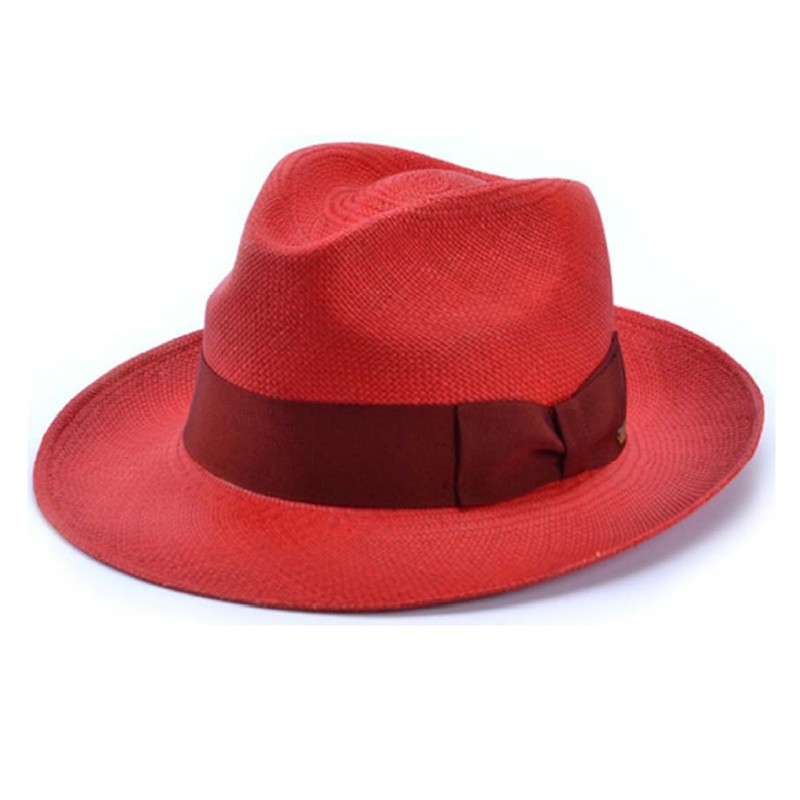 Sombrero Panamá Clasic brisa rojo de Araras
