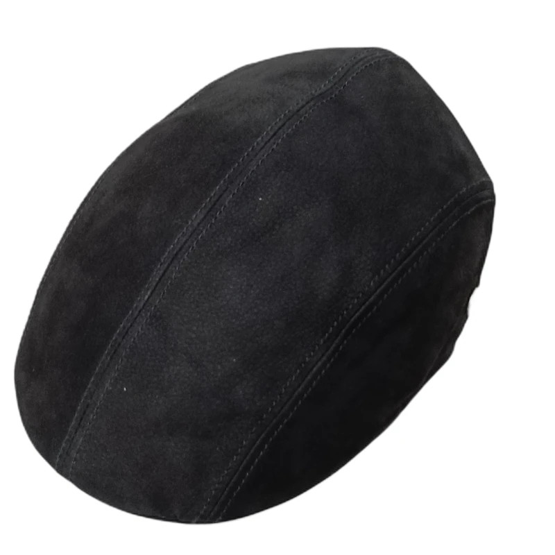 Gorra Stripe de piel napa