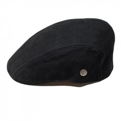 Gorra Stripe de piel napa