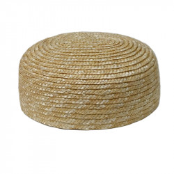 Sombrero paja "pilbox" copa...