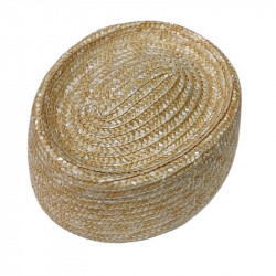 Sombrero paja "pilbox" copa gambler