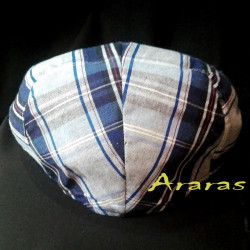Gorra verano de Lino-algodón SL35 cuadros en Araras