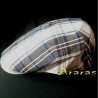 Gorra verano de Lino-algodón SL35 cuadros en Araras