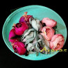 Tocado simanay turquesa con flores en Araras