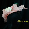 Tocado diadema simanay rosa palo en Araras