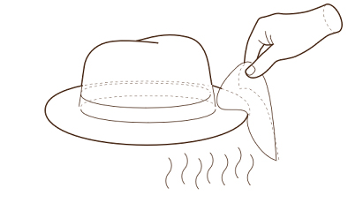 Vaporización de sombreros